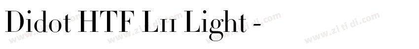 Didot HTF L11 Light 字体转换